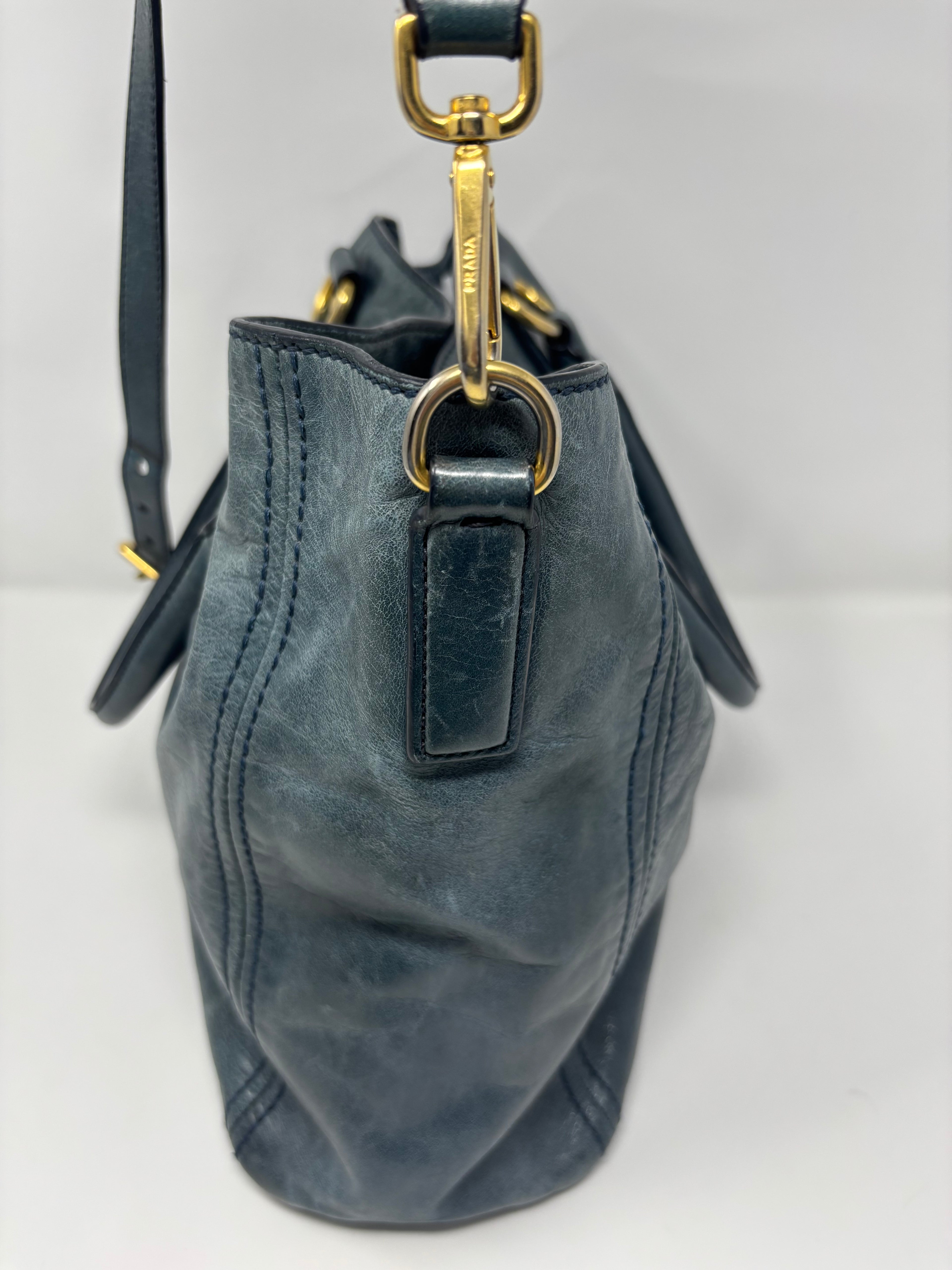 Prada Vitello Leather Tote