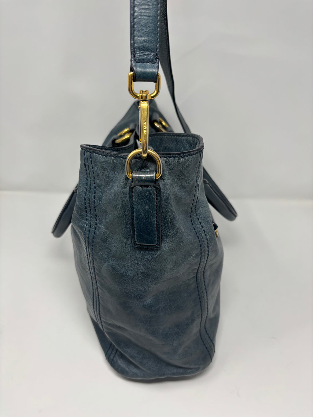 Prada Vitello Leather Tote