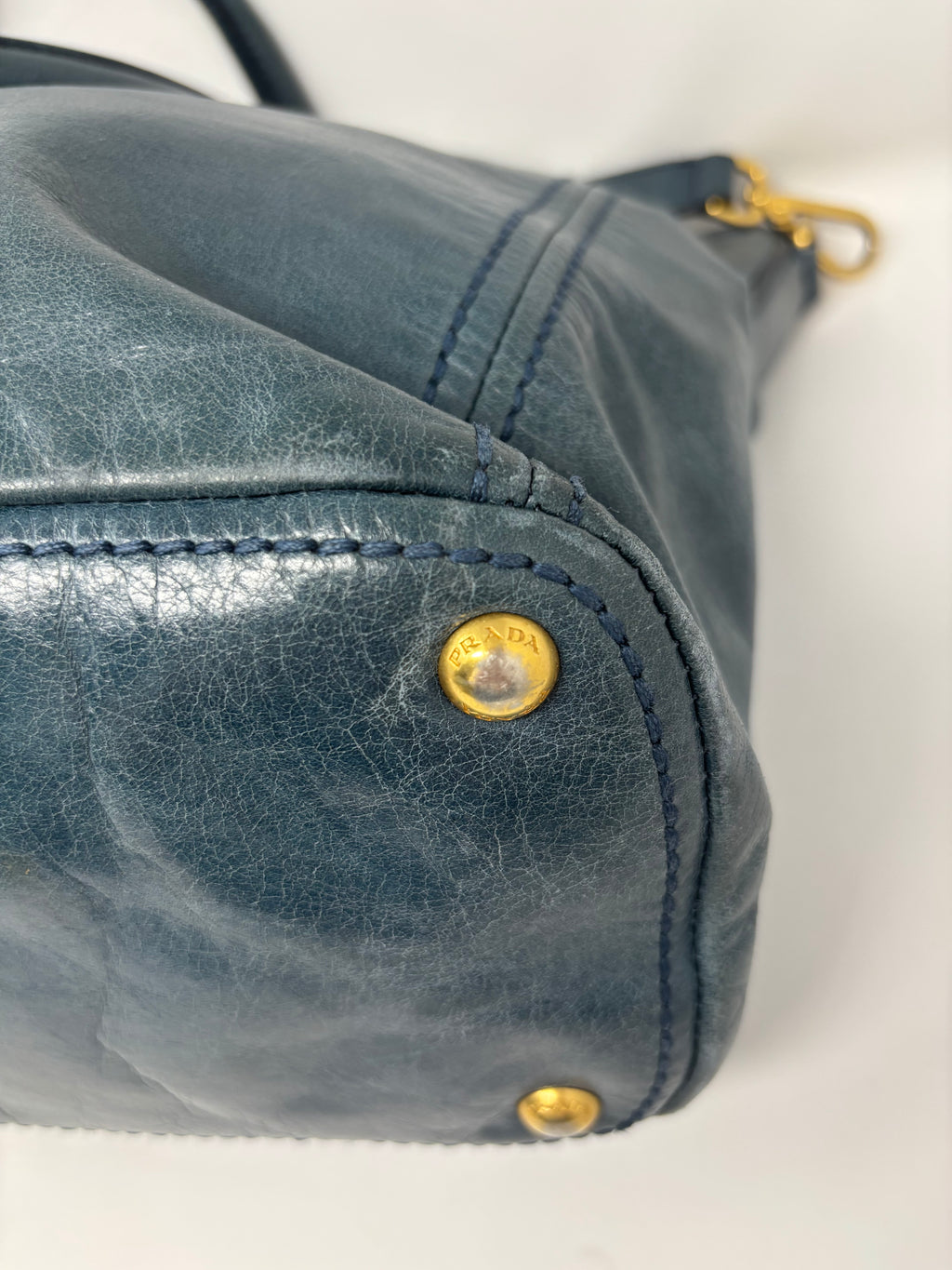 Prada Vitello Leather Tote