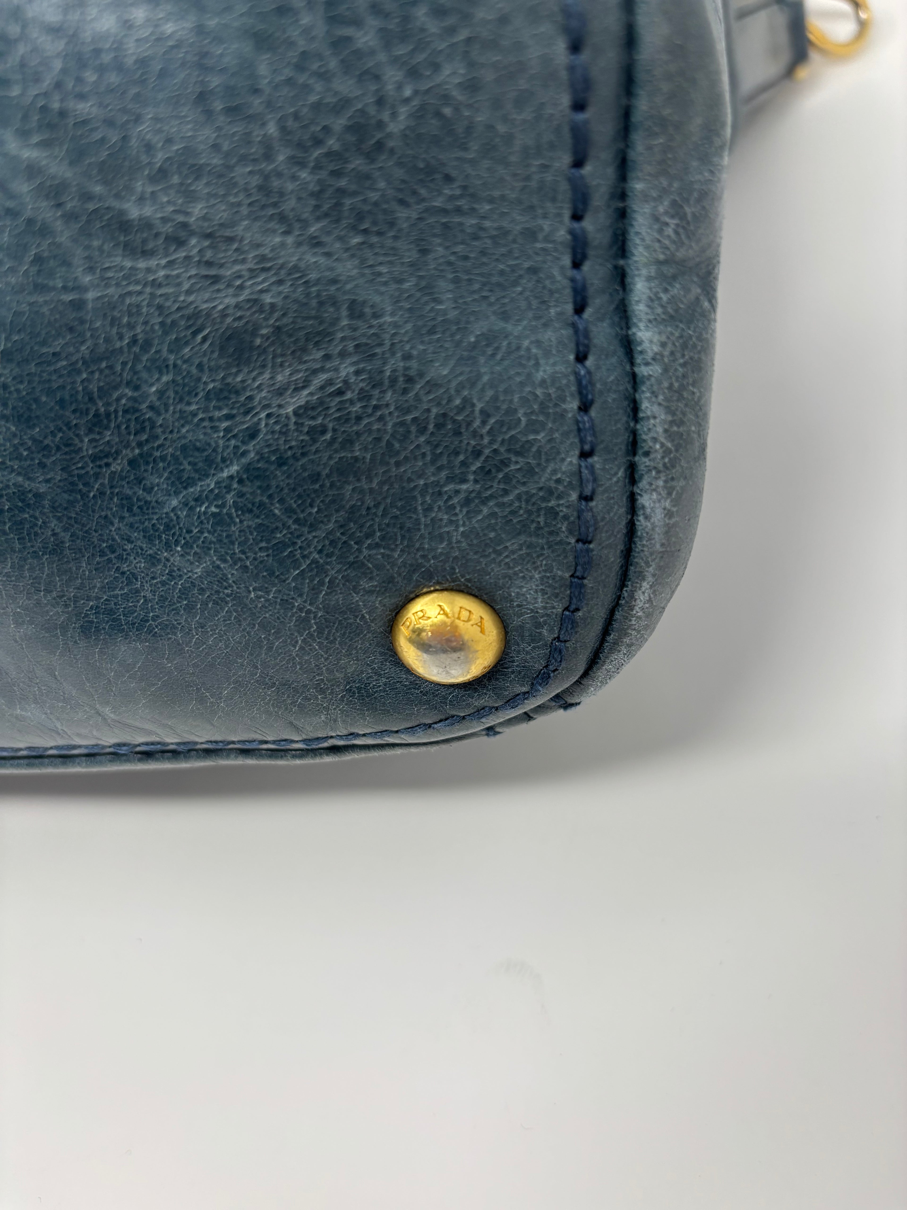 Prada Vitello Leather Tote