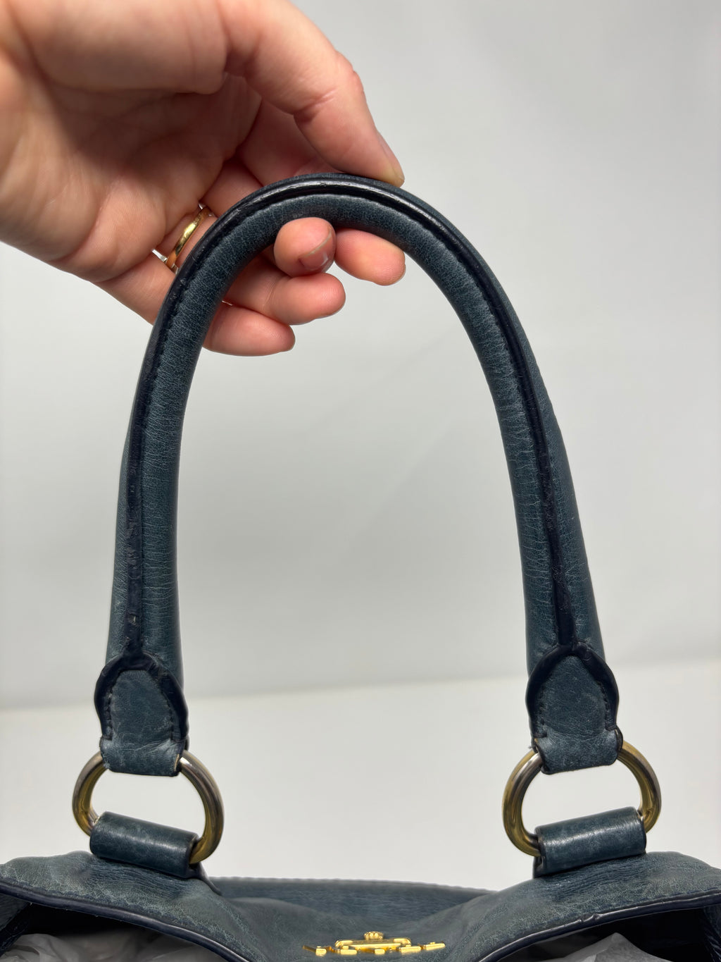 Prada Vitello Leather Tote