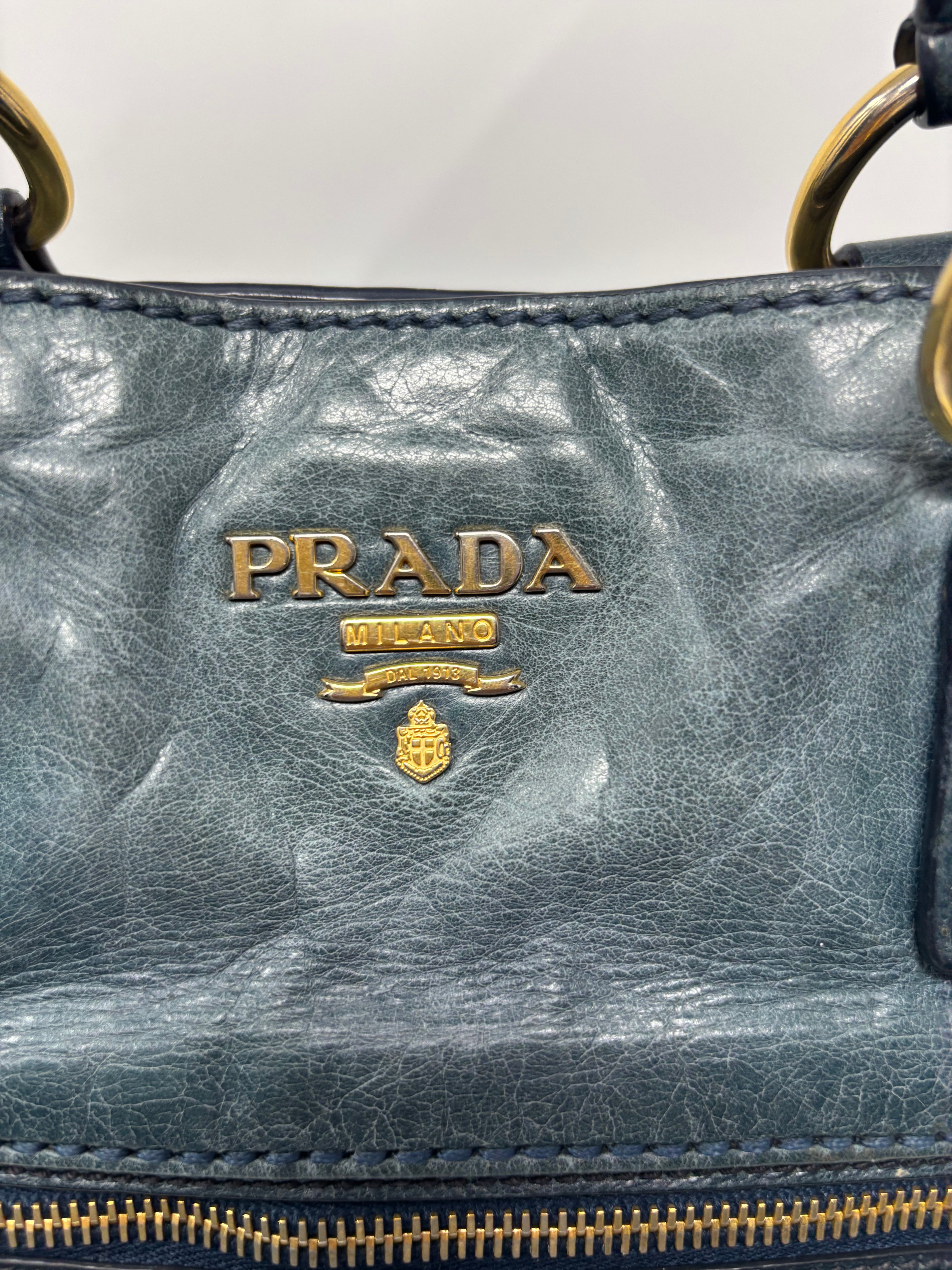 Prada Vitello Leather Tote