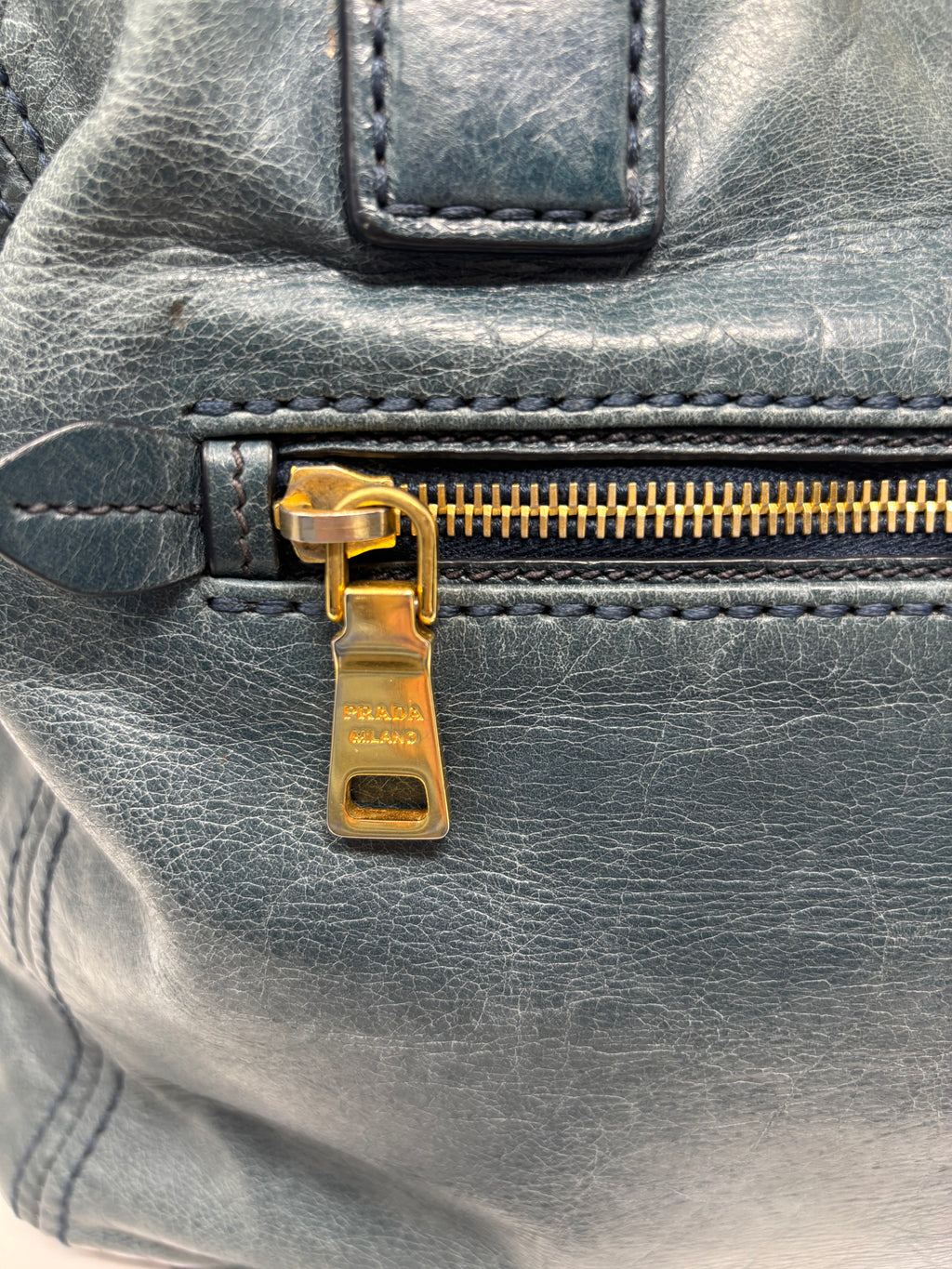 Prada Vitello Leather Tote