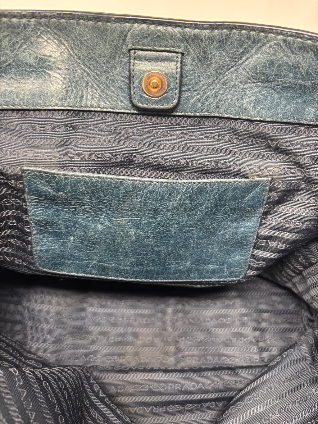 Prada Vitello Leather Tote