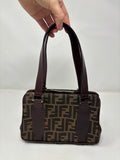 Fendi Zucca Top Handle Shoulder Bag