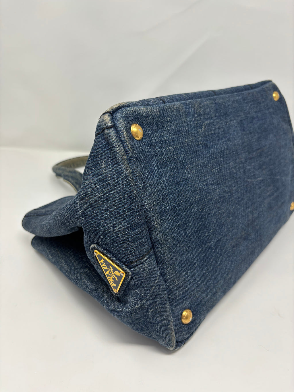 Denim Prada Canapa Tote
