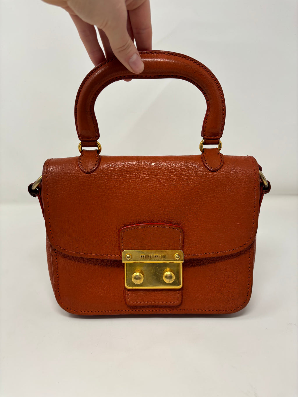Miu Miu Madras Top Handle