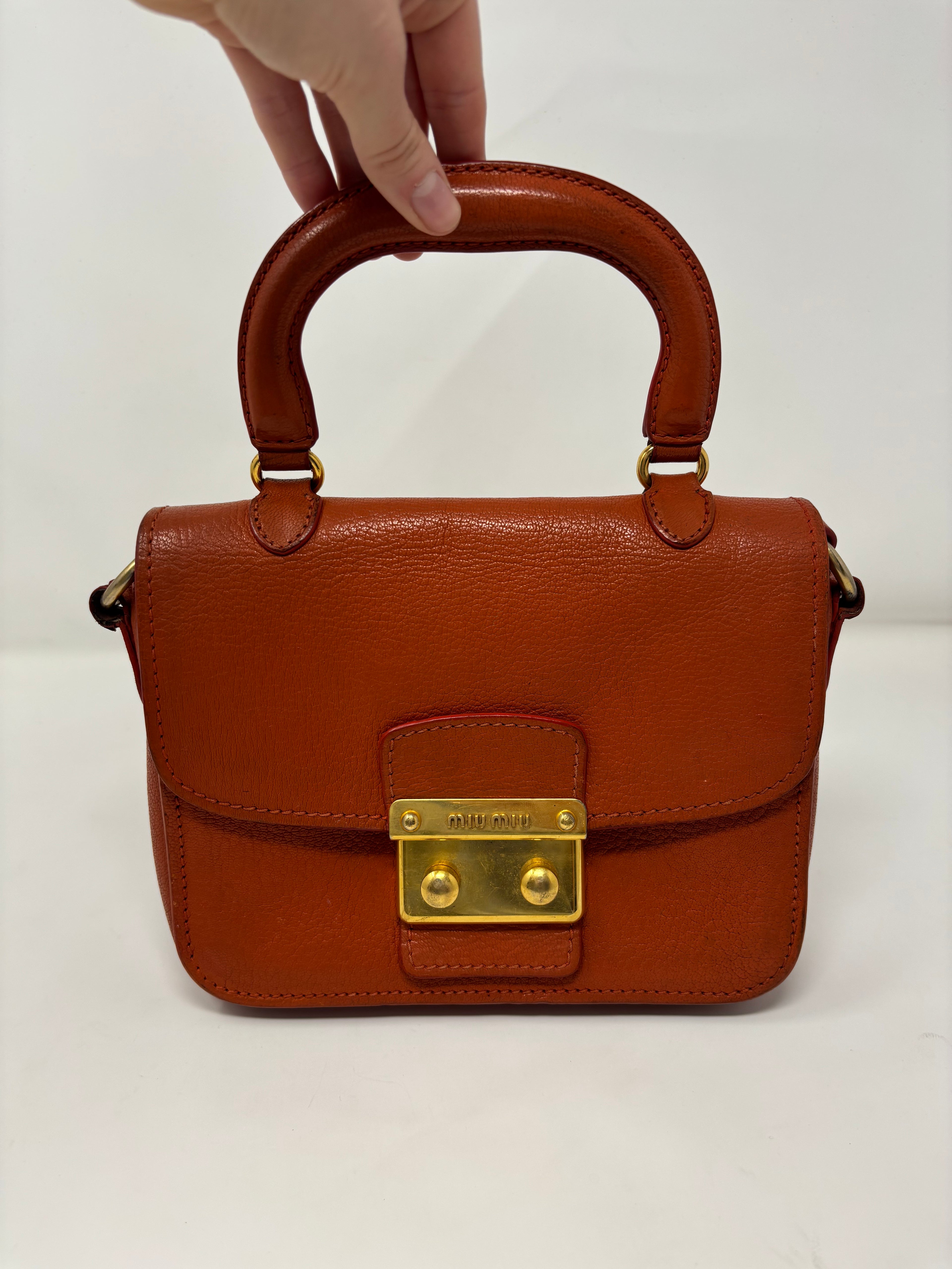 Miu Miu Madras Top Handle