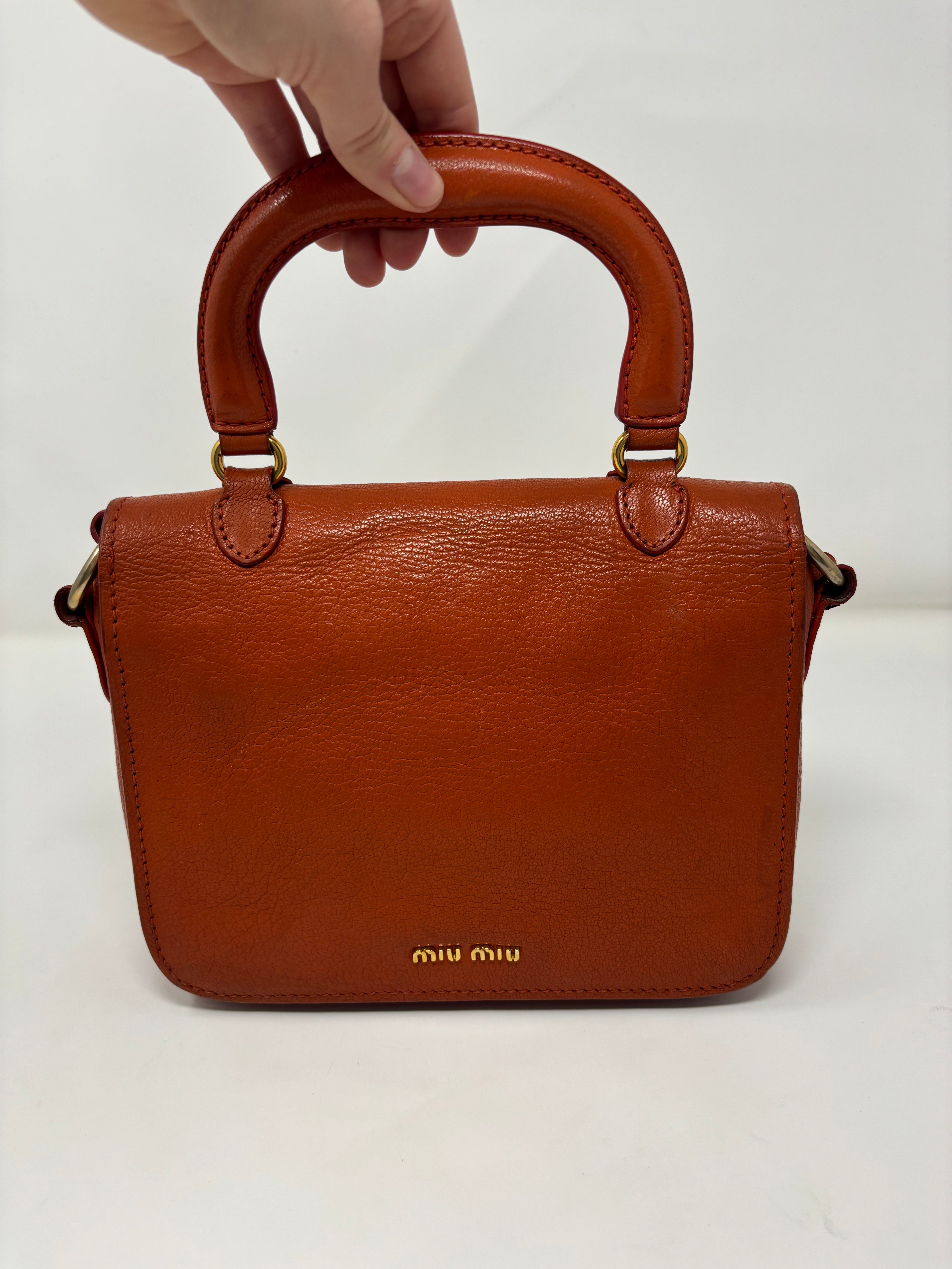 Miu Miu Madras Top Handle