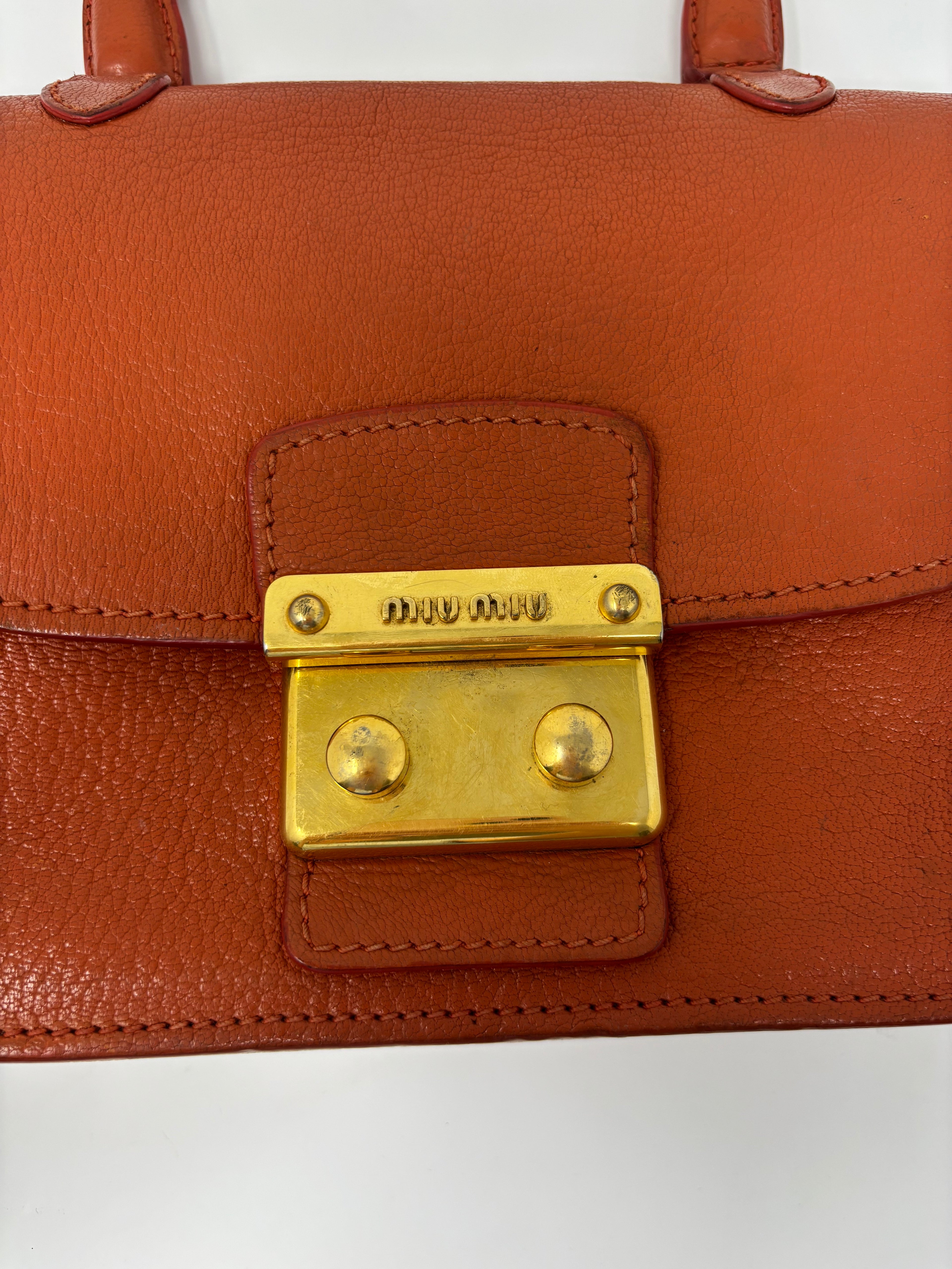 Miu Miu Madras Top Handle