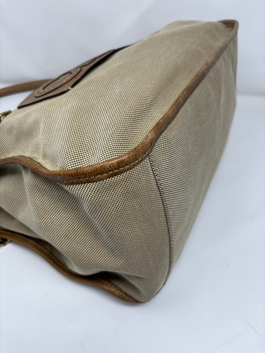 Chloe Canvas and Leather Tote