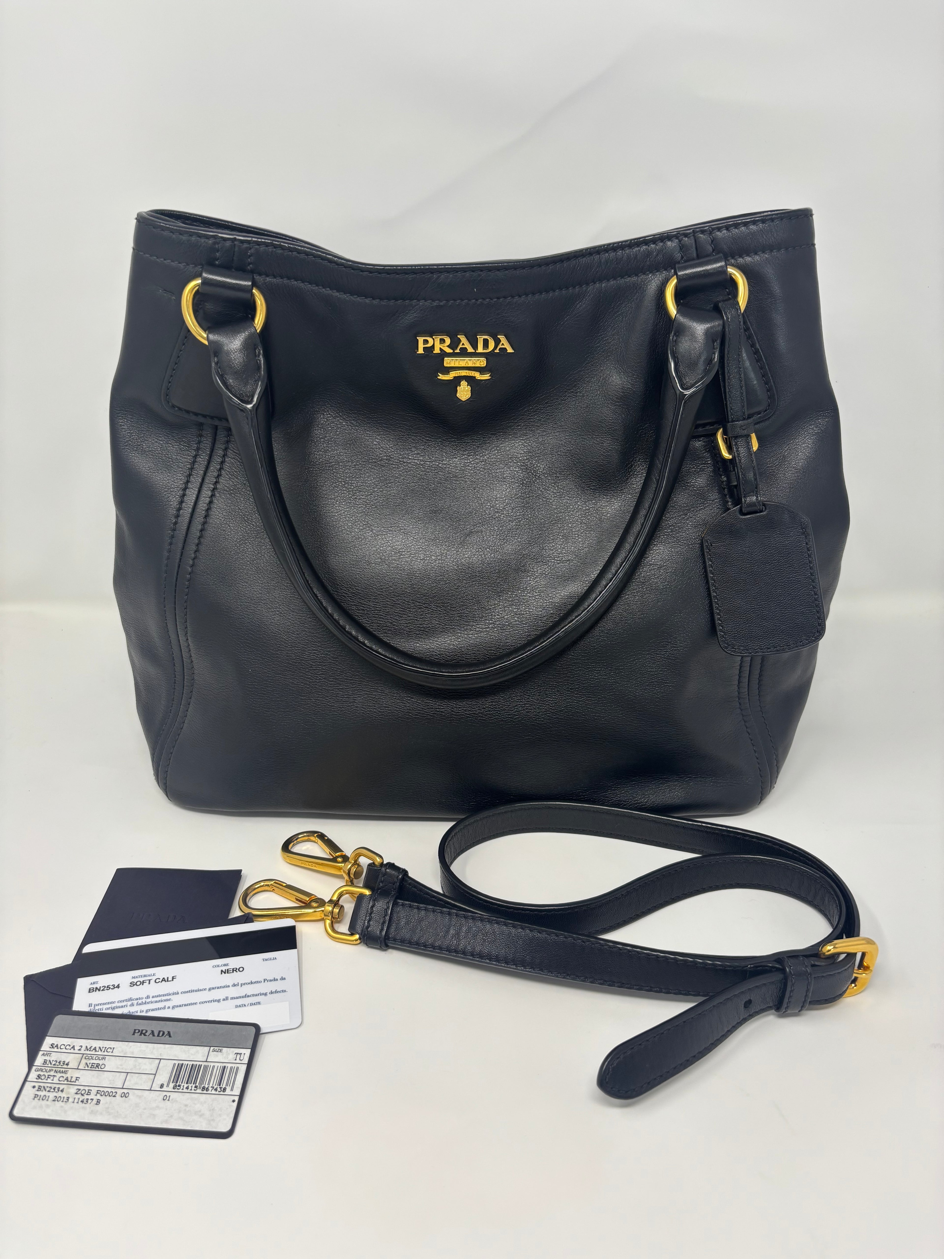 Prada Vitello Daino Tote