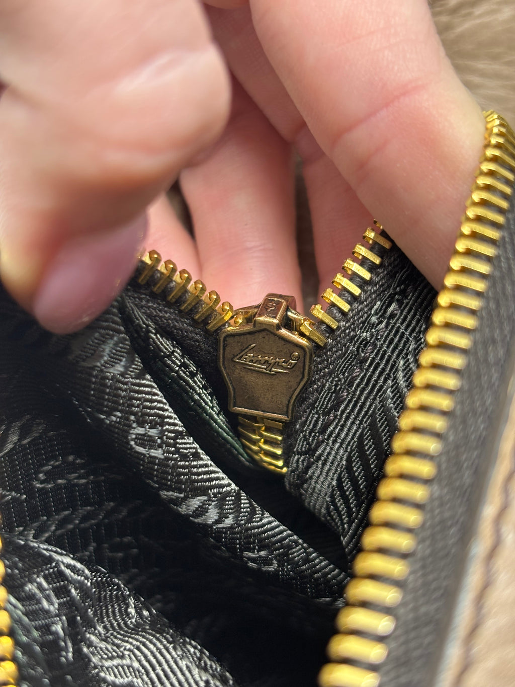 Prada Cervo Antik Pushlock Shoulder Bag